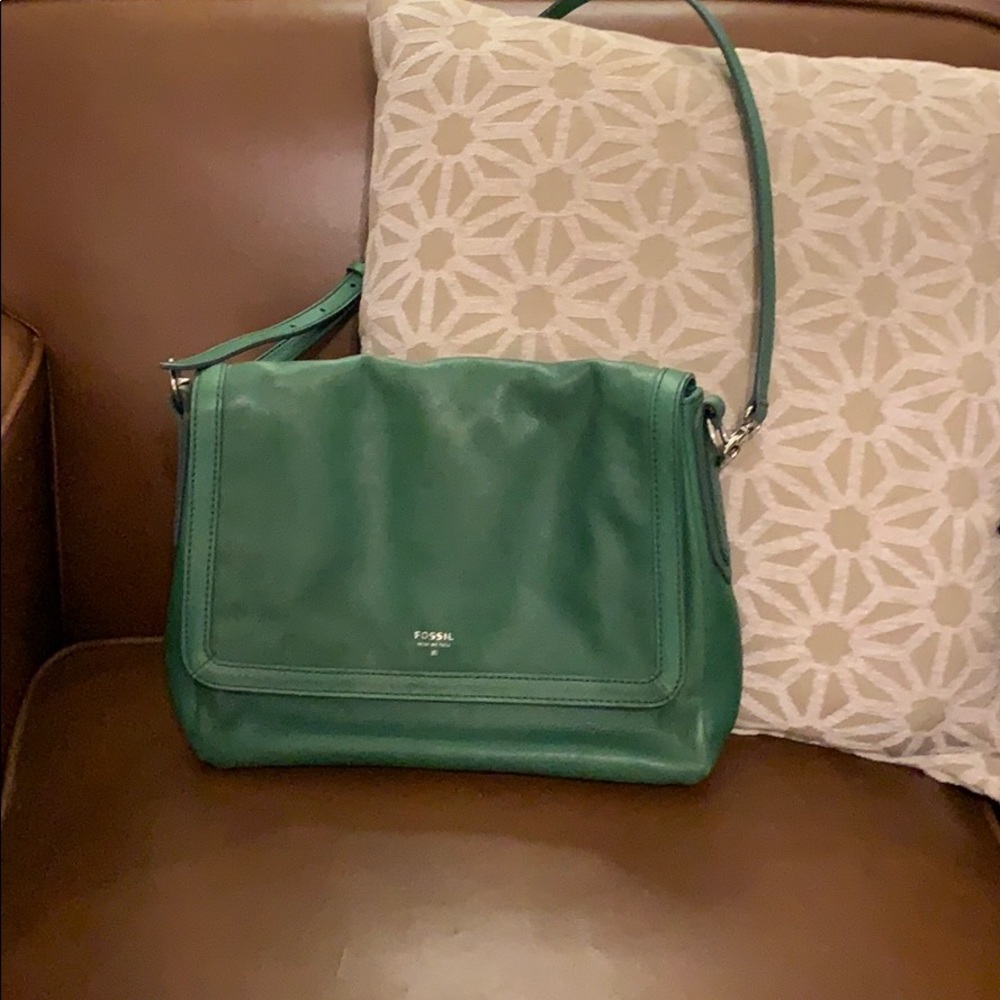 Kelly green Fossil handbag